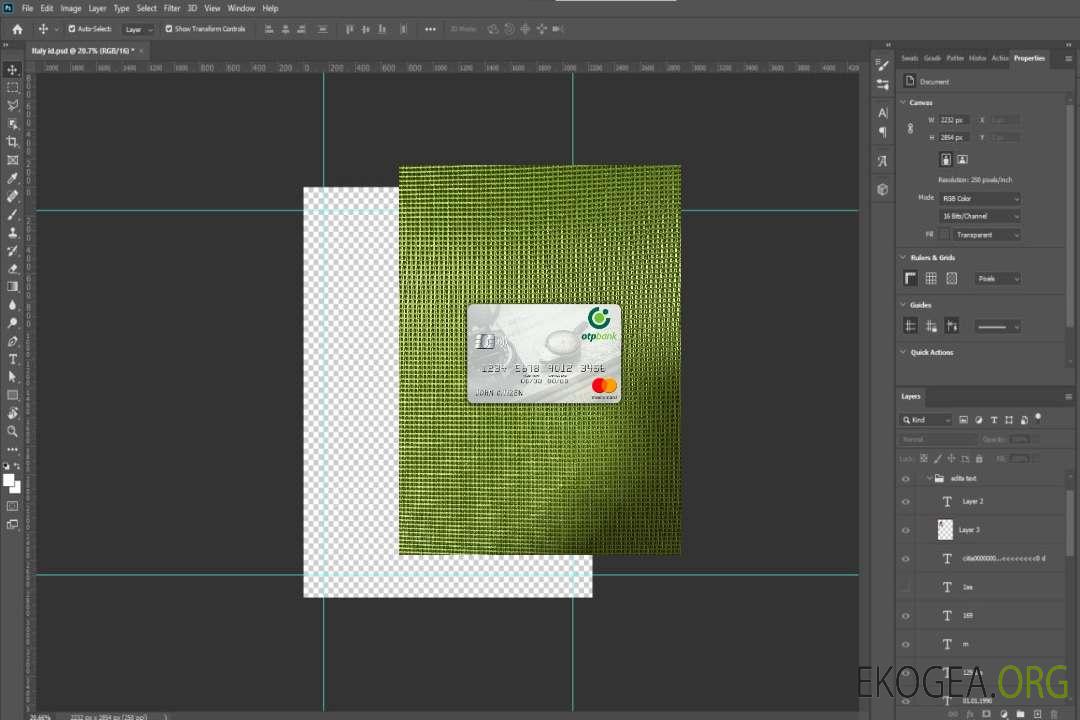Hongrie OTP Bank mastercard photolook recto template Hongrie OTP Bank mastercard photolook recto template